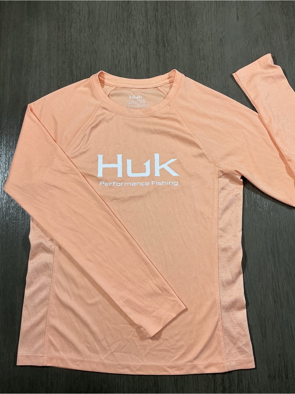 Huk Women’s Pursuit Performance Fishing Long Sleeve Shirt Peach Size XS